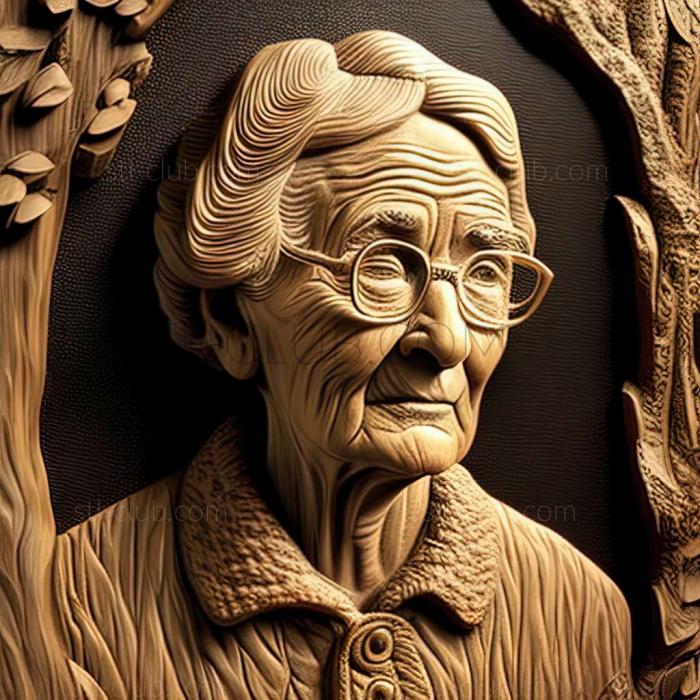 3D model Grandma Moses American artist (STL)